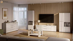 Тумба під телевізор Фемелі / Family ТВ 1.9 521х1901х400мм Білий глянець Миро-Марк, фото 4