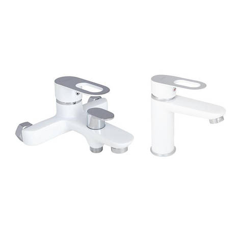 Набір змішувачів Latwa 001 + Latwa 006 White, фото 1