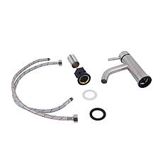 Змішувач для раковини Lidz Aria 0011F (k35) LDARI0011FNKS46091 Nickel, фото 4