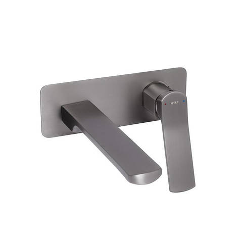 Змішувач для раковини Qtap Slavonice прихованого монтажу QTSLA273GMB45920 Gunmetal Black PVD, фото 1