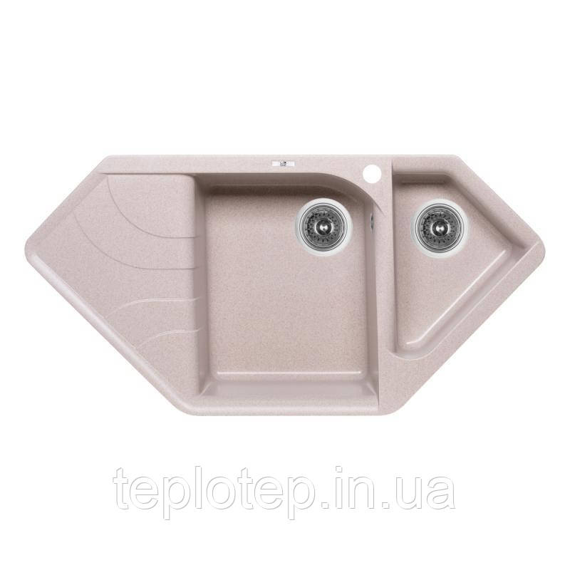 Кухонна мийка з додатковою чашею Lidz 1000x500/225 COL-06 (LIDZCOL061000500225), фото 1