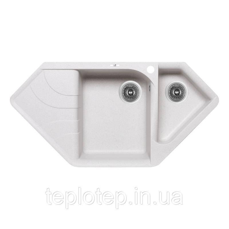Кухонна мийка з додатковою чашею Lidz 1000x500/225 STO-10 (LIDZSTO101000500225), фото 1