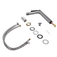 Змішувач для раковини Qtap Slavonice високий QTSLA269GMB45925 Gunmetal Black PVD, фото 4