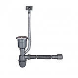 Мийка для кухні інтегрована Lidz Handmade H5050B (LDH5050BPVD43619) Brushed Black PVD 3,0/1,0 мм, фото 7