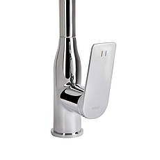 Змішувач для кухні Qtap Vlasta New з висувним виливом QTVLA344CRM45646 Chrome, фото 4