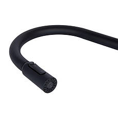 Змішувач для кухні Qtap Rozcesti з висувним виливом з підключенням для питної води QTROZ366BLM45940 Black Matt, фото 5