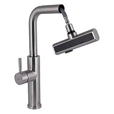 Змішувач для кухні Lidz Aria 015FLT з висувним мультифункціональним виливом-лійкою (k35) LDARI015FLTNKS37643, фото 3