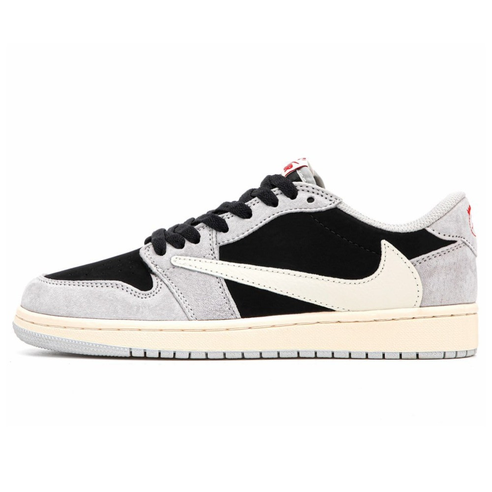 Чоловічі кросівки Nike Air Jordan 1 Retro Low x Travis Scott OG Suede Grey DM7866-010, найк аір джордан Тревіс Скотт