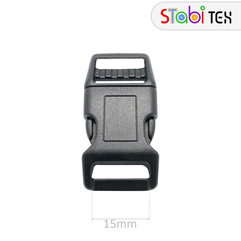 Фастекс (застібка) Дуга 15мм Чорний