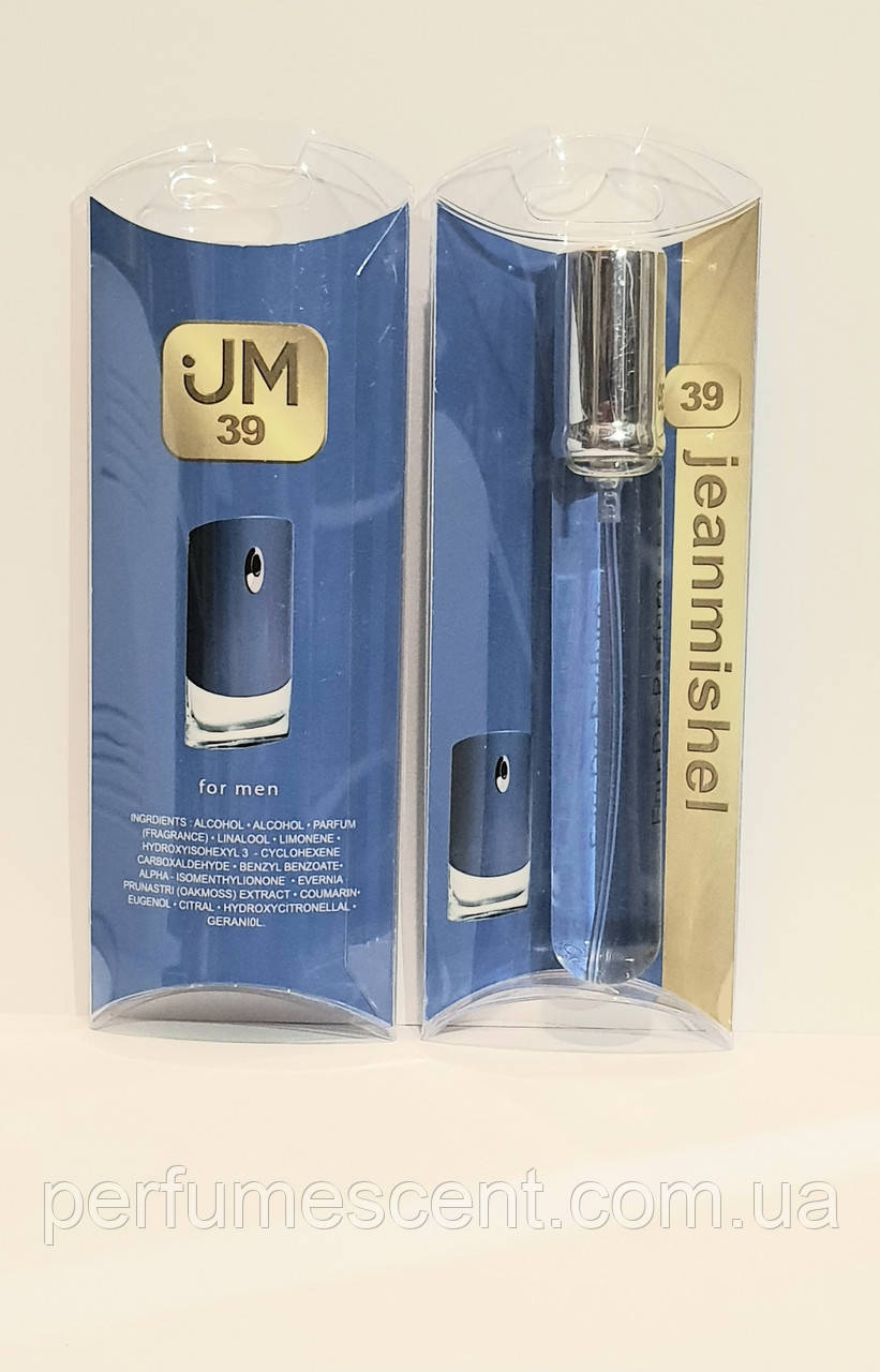 Парфуми ручка 20мл JeanMishel №39, аромат схожий на Givenchy Blue Label чоловічий парфум, фото 1