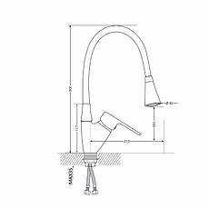 Змішувач для кухні Lidz Tani 008F3 з гнучким виливом (k40) LDTAN008F3GCR39507 Grey / Chrome, фото 2