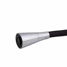 Змішувач для кухні Lidz Tani 008F3 з гнучким виливом (k40) LDTAN008F3BCR39484 Black / Chrome, фото 4