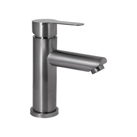 Змішувач для раковини Brinex Pure 001F низький Graphite BRIPUR001FGRP, фото 1