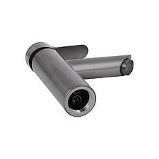 Змішувач для раковини Brinex Pure 001F низький Graphite BRIPUR001FGRP, фото 3