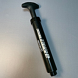 Насос для м’яча двосторонній, насос для футбольного мяча, ручний насос для м’яча з голкою Hechpro чорний (6926), фото 10