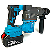 Акумуляторний бочковий перфоратор безщітковий Makita DHR400PT1 (2 x 48V/6AH) з оливним охолодженням, фото 8