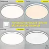 Накладний світлодіодний світильник Esllse OKO 54W R ON/OFF 5500Lm 2500К-5500К LED білий круглий 400×25мм WHITE 220V IP20, фото 4