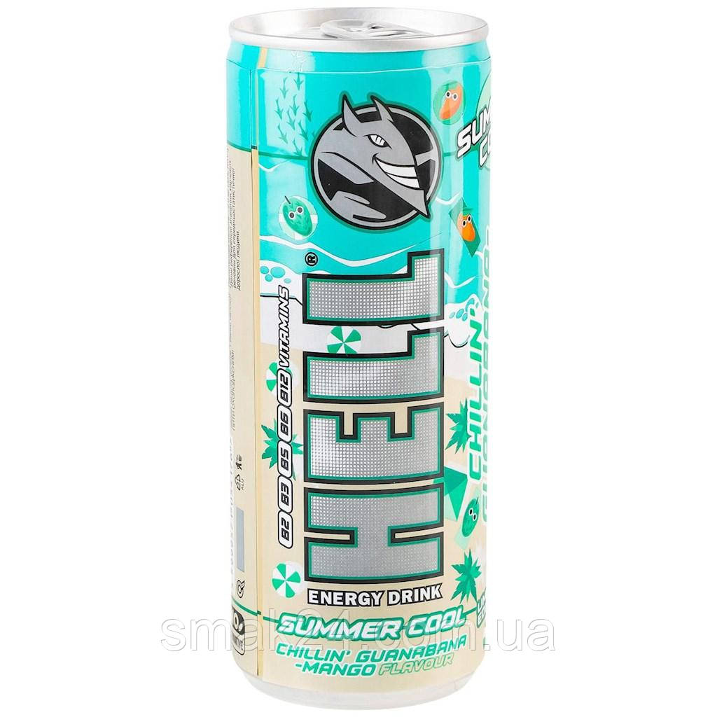 Енергетичний напій Hell Energy Drink summer cool зі смаком манго та гуанабани 250 мл Угорщина