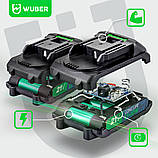 Акумуляторна ланцюгова міні-пила Wuber W37000 (2 x акумулятор 21V 2.0Ah) Довжина шини 10см, фото 8