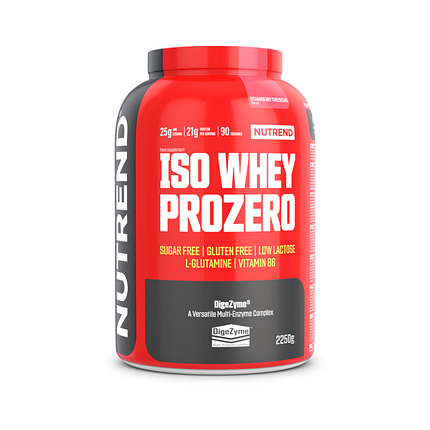 Протеїн Nutrend Iso Whey Prozero 2250 g Strawberry Cheesecake, фото 1