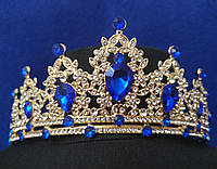 Корона. Діадема. З синіми стразами