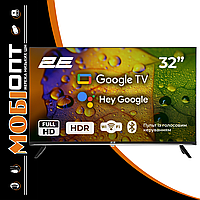 Телевізор 2E LED FHD 60Hz Smart Google TV Black 32" (2E-32A07KF) UA UCRF