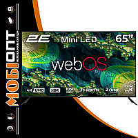 Телевізор 2E MiniLED 4K 60Hz Smart WebOS Black 65" (2E-65A88H) UA UCRF