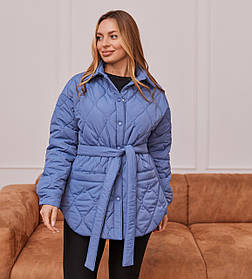 Куртка-сорочка 2в1 для вагітних демісезонна Alabama розмір S Lullababe Блакитний