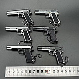Брелок розбірний пістолет Антистрес COLT 1911 CLASSIC сірий іграшка з металу 1:3 фіджет EDC, фото 6