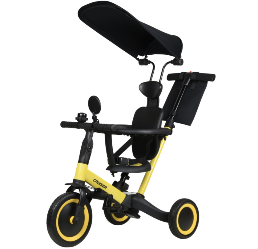 Багатофункціональний біговел-трансформер 5in1 Cruiser Versa з батьківською ручкою, козирком і захисним бортиком, від 1 року.