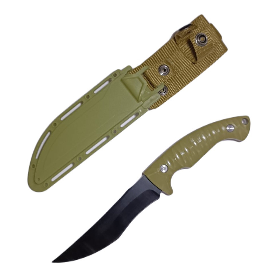 Мисливський ніж Tactic 2248 із Чохлом 25см Green (7_01065)