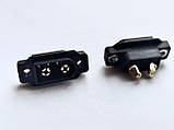 Конектор XT60EW Папа AMASS силовий чорний - 2 шт., фото 5