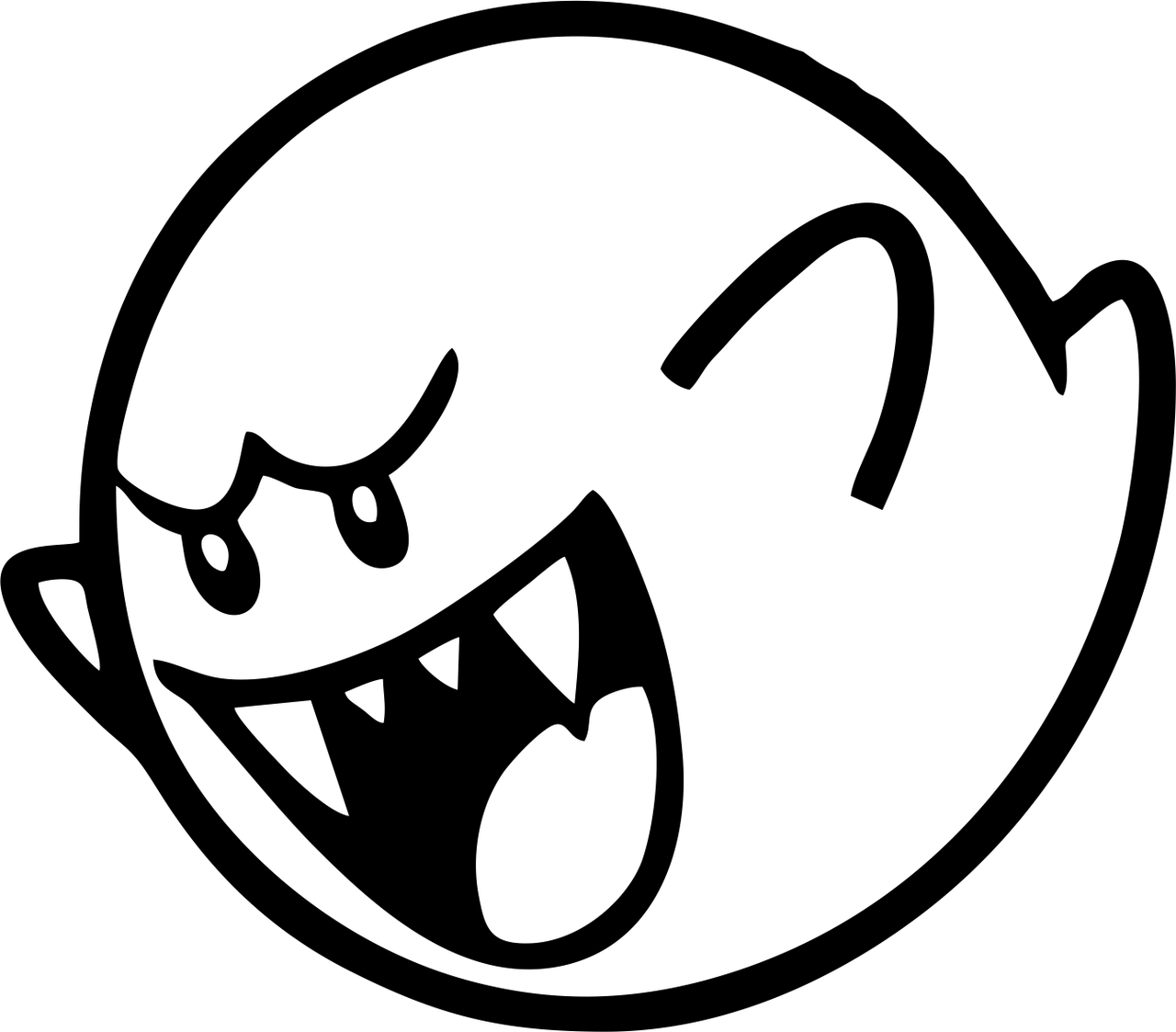 Наклейки Призрак  11,4 х 10,1 cm