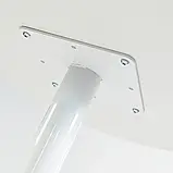 Стіл для кафе Соул лайт / Soul light d-60 білий метал / Білий ДСП (текстура), фото 5