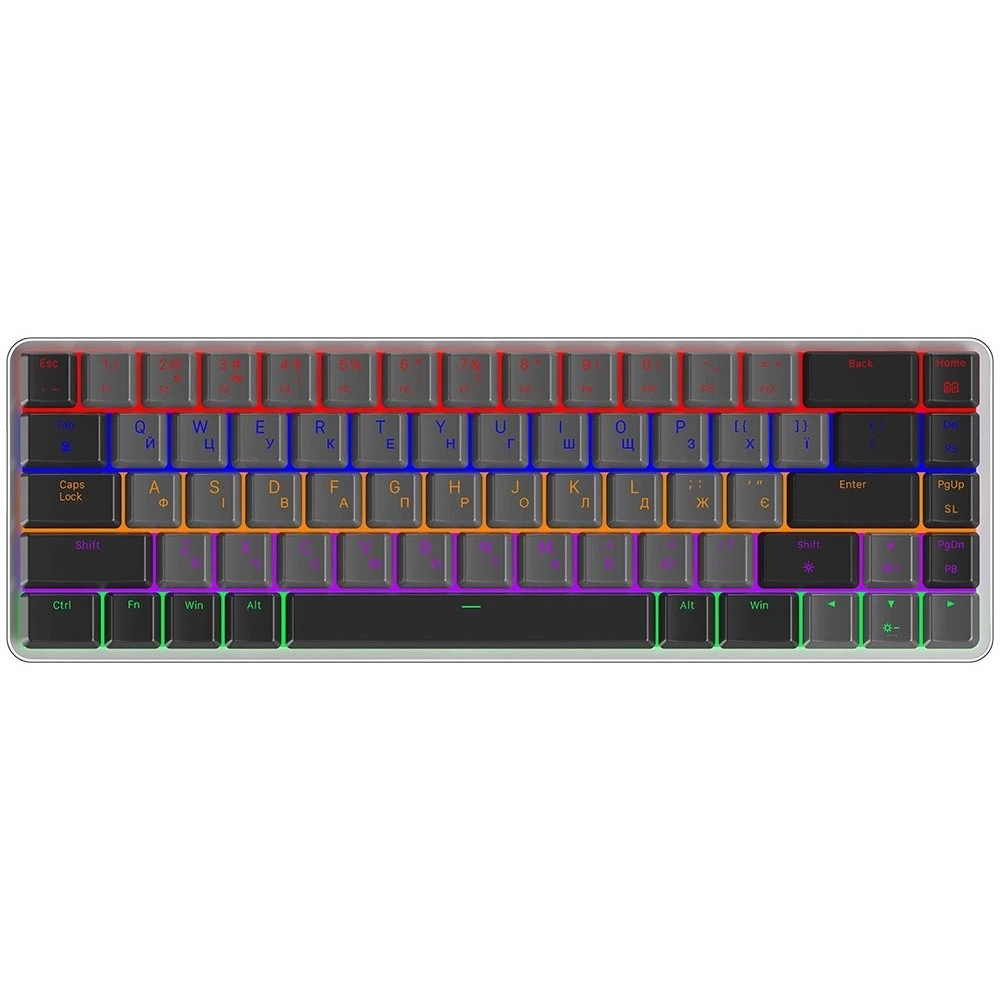 Клавіатура бездротова GamePro MK122R Red Swich Low Profile Wireless Dark Gray DS
