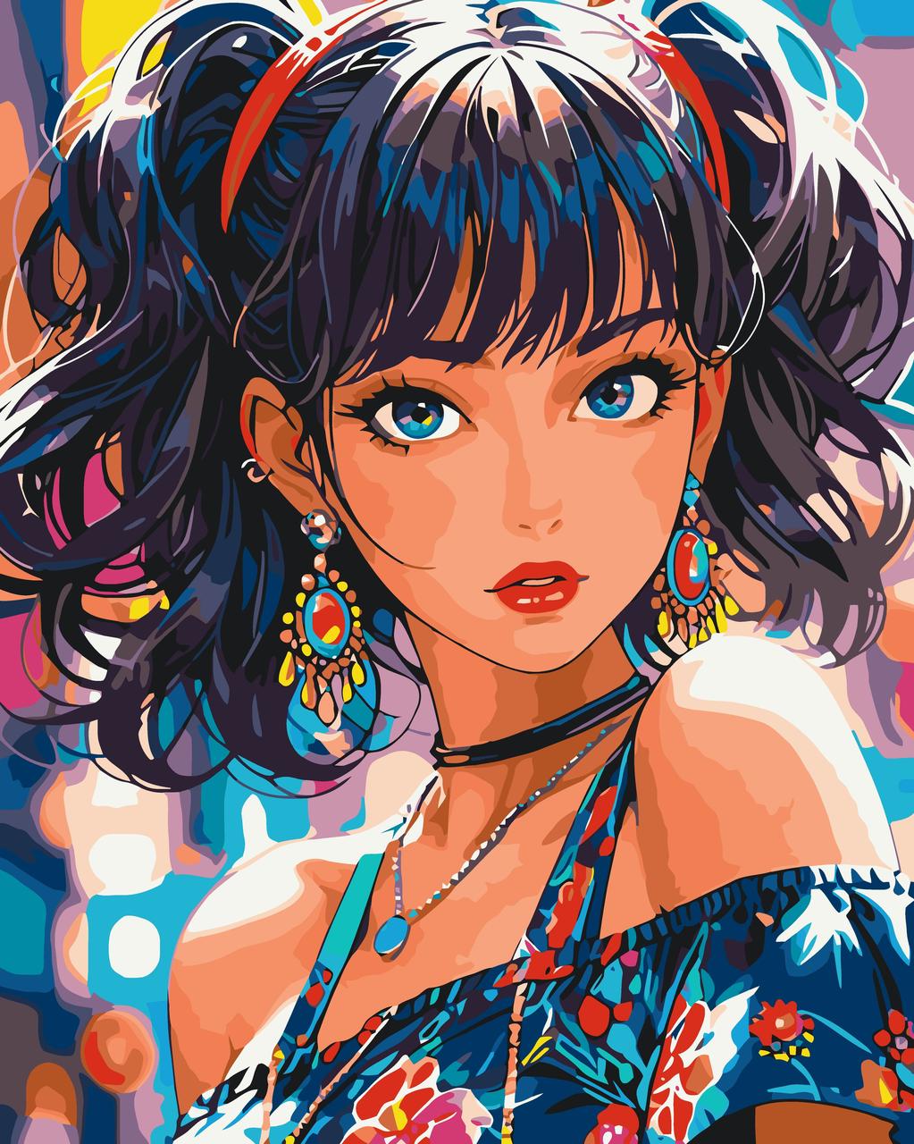 Картина за номерами Люди. Блакитноока дівчина 40*50 см Art Craft 16117-AC, фото 1