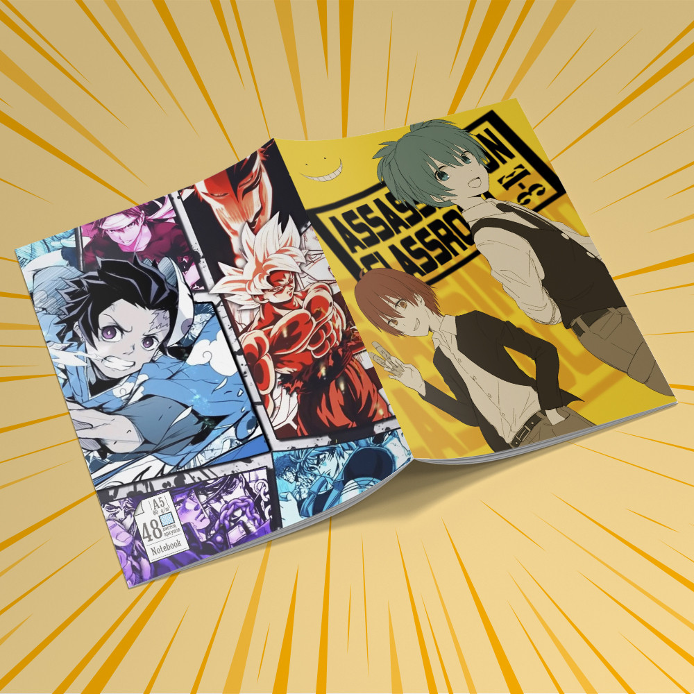 Зошит А5 48 арк. на скобі у клітинку 60 гр.м² Ansatsu Kyoushitsu / Клас убивць 018