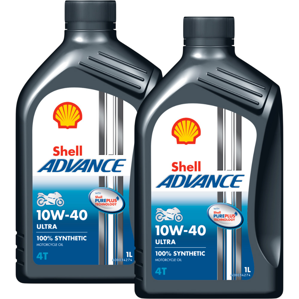 Shell Advance Ultra 4T 10W-40, 1 л (2 шт)