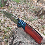 Ніж інерційний Browning, дерево, f78, викидний, фото 3