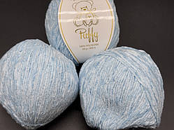 Мікровелюр Puffy Avanti Yarn-845 ніжно-блакитний