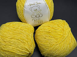 Мікровелюр Puffy Avanti Yarn-843 жовтий