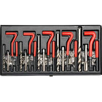 Популярний! Набір інструментів Yato для ремонту різьби М5х0,8х6,7; M6х1,0х10,8; М8х1,25х10,8; М10х1,5х13,5; M12х1,75х16,3