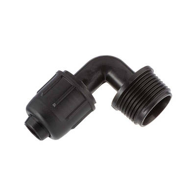 Коліно затискне для крапельної трубки 16 х 3/4" ЗР, Irritec (Італія)