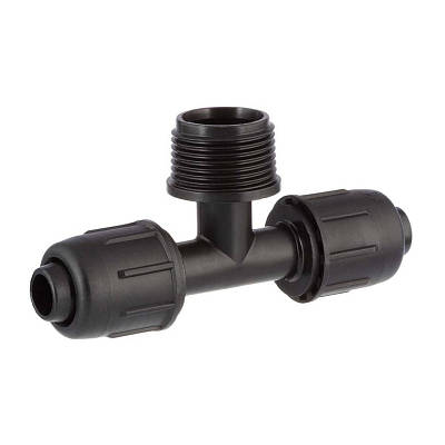 Трійник затискний для крапельної трубки 16 х 3/4" ЗР, Irritec (Італія)