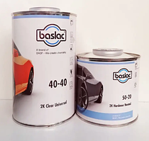 Лак акриловий  40-40 2К HS/MS 1л + затв стандарт 50-20 0,5л, BASLAC