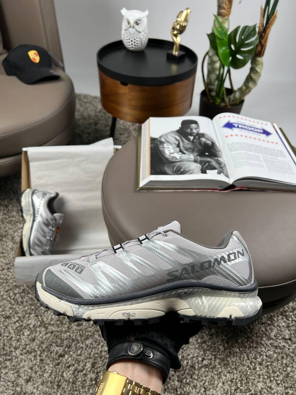 Чоловічі кросівки Salomon Salomon XT-4 Carbon Silver Beige, кеди Соломон нейлон текстиль. Чоловіче взуття