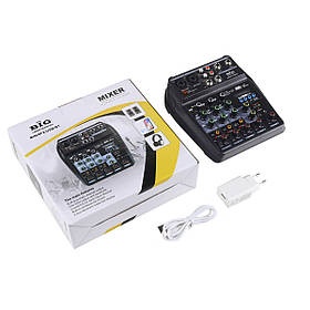 Мікшерний пульт з інтерфейсом PC/USB MINI5 FX/USB/BT