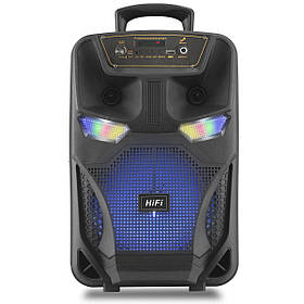 Акустична переносна колонка OPTIMUS PRIME usb/mp3/fm/bt + Шнуровий мікрофон