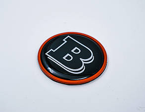 Шильд двоскладний Brabus orange + black grey