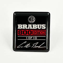 Шильд у сидіння Brabus 800 edition 1 of 10 red   (1шт)